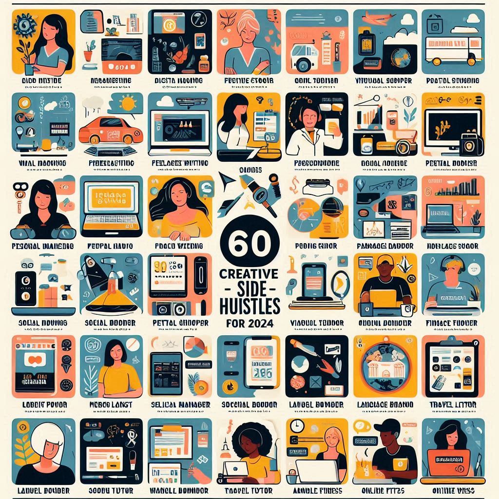 60 Online Side Hustles for 2024