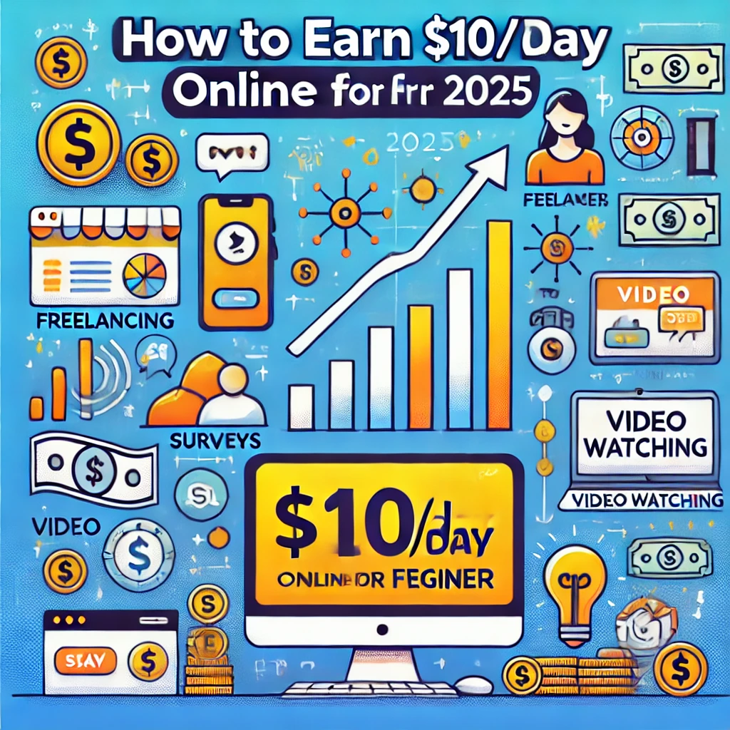 How to Earn $10/Day Online for Free as a Beginner (2025)